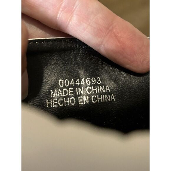 Forever 21 Platform Combat Boots Lace Up White Faux Leather Chunky Women 7 - Picture 5 of 7